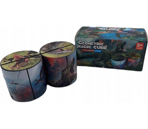Geometric Magic Cube 3D Dino