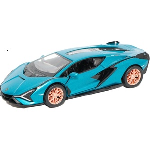 Kinsmart Метална количка Kinsmart - Lamborghini Sián FKP 37, 1: 36, синя (55129)