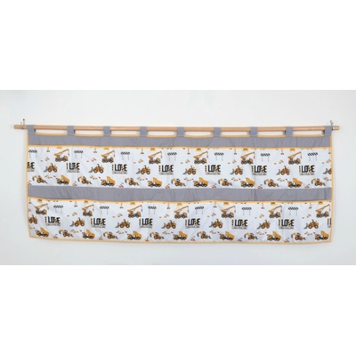 JAN peří Kapsář za velkou postel stavební stroje 70 x 200 cm