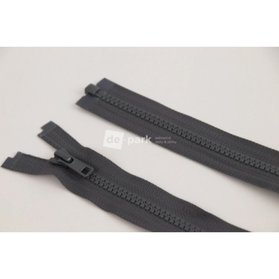 de-park Zip YKK - 70cm - dělitelný - antracitová - 888