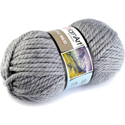 Pletací příze Alpine maxi 250 g - (669) šedá perlová
