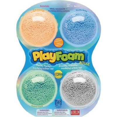 PlayFoam ® 4pack-B Modelína/Plastelína guličková 4 farby na karte 18x27x4cm