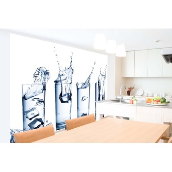 DIMEX ART s. r. o Самозалепваща се флизелинова фототапета чаша вода 375 x 250 см