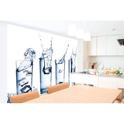 DIMEX ART Самозалепваща се флизелинова фототапета чаша вода 375 x 250 см