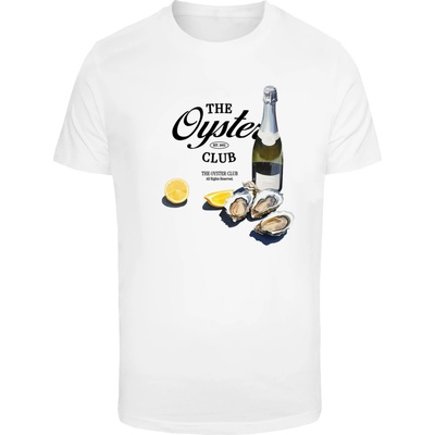 Mister Tee Тениска The Oyster Club Tee white XXLUB-MT3561-00220 - Тъмносив, размер XL