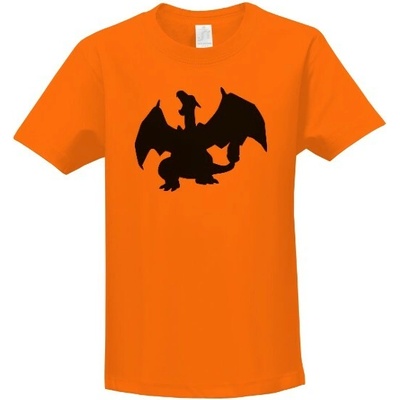 T-shock tričko Pokemon tričko Charizard dětské Oranžová