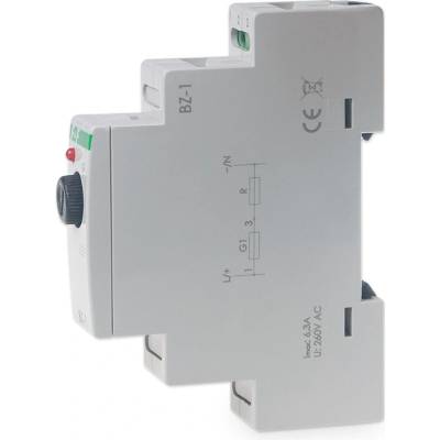 FIRN Poistkové púzdro o5x20mm na DIN lištu, 230V; 6,3A