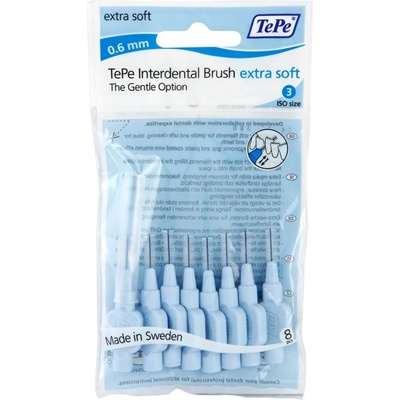TePe Extra Soft четки за междузъбно пространство 0, 6 mm 8 бр