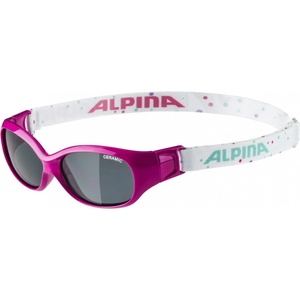 Alpina Детски слънчеви очила Alpina Sports Flexxy Kids Ceramic Black S3 Sunglasses - Pink / Dots / Black - размер One Size (205-0717-0511)