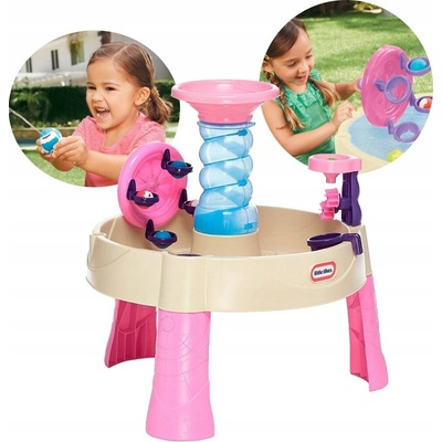 Little Tikes Vodný stôl Špirálová fontána ružový 173769