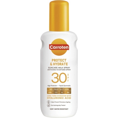 Carroten , слънцезащитен спрей Protect & Hydrate Suncare Milk SPF 30, 200 мл