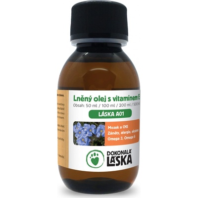 Dokonalá láska LÁSKA A01 Lněný olej s vitaminem E 500 ml