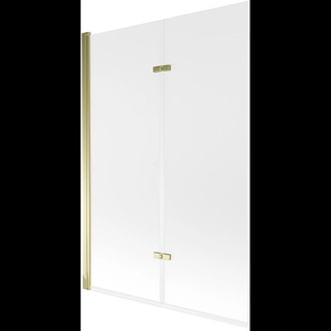 Mexen Castor двукрилен душ екран 120 x 150 см, мразовит, златист - 892-120-002-50-30 (892-120-002-50-30)