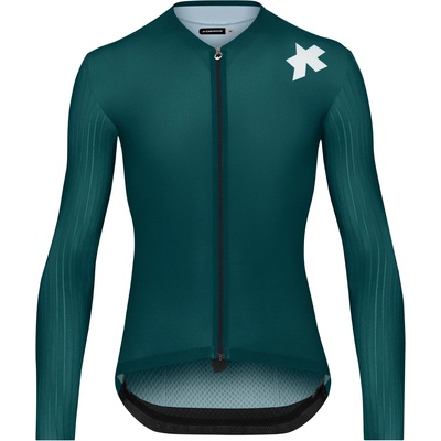 ASSOS Мъжка фланелка с дълъг ръкав за колоездене ASSOS Equipe RS L/S Jersey S11 Cycling jersey - Deep Petrol - размер XXL (056-3998-0216)