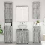 vidaXL Комплект мебели за баня TULUM 5 бр. Сив Сонома 60 x 34 x 63 см (3398060)