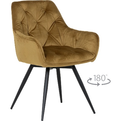 Carmen Трапезен стол latina premium - жълт