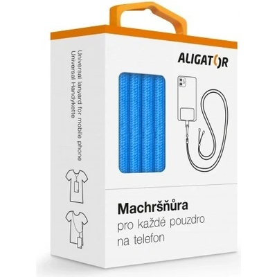 Univerzální šňůrka pro mobilní telefon Aligator Machršňůra, modrá