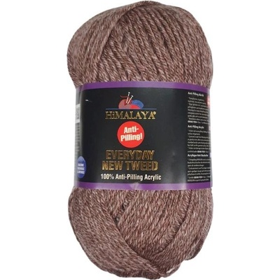 Příze Everyday New Tweed 75120 hnědo-růžová