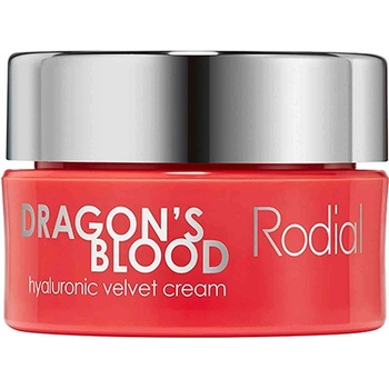 Rodial Dragon's Blood Velvet Cream хидратиращ крем за лице с хиалуронова киселина за суха кожа за жени 10 мл