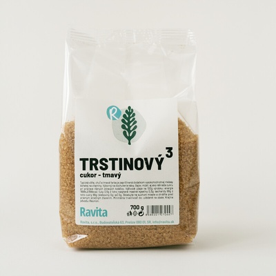 Ravita Trstinový cukor tmavý 700 g