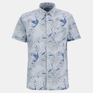 Barbour Men's B. Li Valleyfield Short-Sleeve Patterned Shirt - Bleached Blue