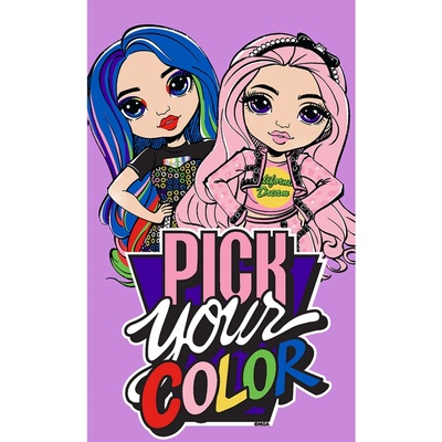 Carbotex Bábiky Rainbow High color style bavlnený froté uterák 30x50 cm