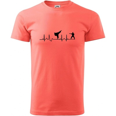 EKG Karate tričko Korálová