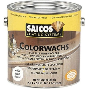 Saicos Color Wax 4009 Плътно бяло - Цветна интериорна вакса 0.75л (4716)