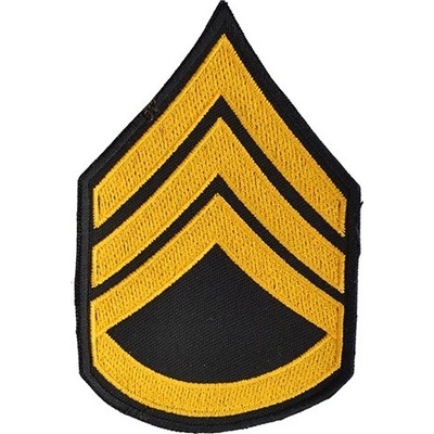 NAVYS Nášivka US hodnost STAFF SERGEANT - ZLATÁ