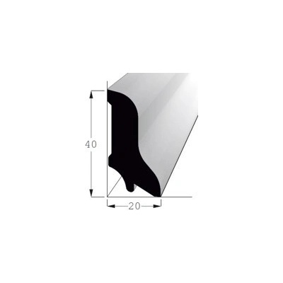 Lišta podlahová borovice 40x20mm, délka 240cm