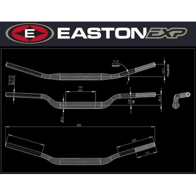 Řidítka EASTON EXP EXP M 58 67