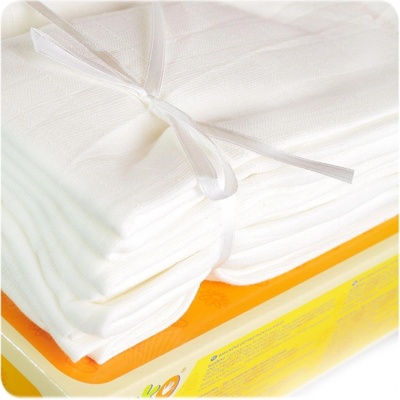 Kikko Bavlněná plena LUX 70 x 70 bílé 1 ks