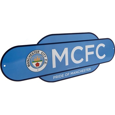 Fan-shop Plechová cedule MANCHESTER CITY Retro Sign