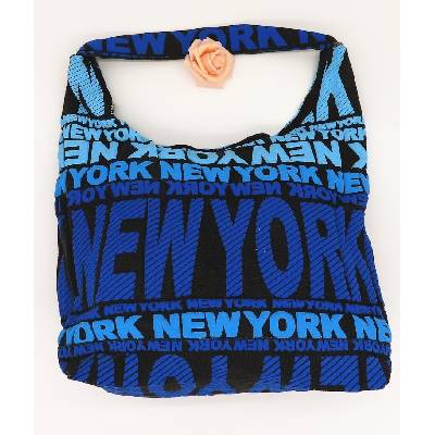 Bavlissimo dámská látková taška přes rameno new York modrá
