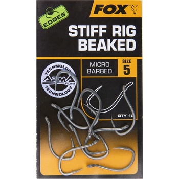 FOX EDGES HOOK STIFF RIG BEAKED Micro Barbed vel.4 10 ks