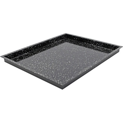 TOMGAST Granitový smalt – smaltovaná gastronádoba GN 2/1, výška 40 mm, černá