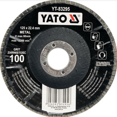 Yato Kotouč lamelový korundový 125 x 22,2 mm P40 YT-83292