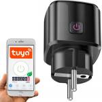 Tuya WiFi Мощен Смарт Контакт с Ватметър 20A 4400W - 40513