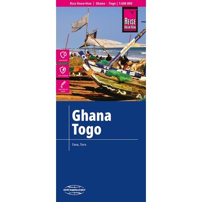 mapa Ghana,Togo 1:600 t. voděodolná
