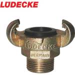 Lüdecke Байонетен съединител - мъжки накрайник с резба 1 / ludecke kag 10 / (lud kag 10)