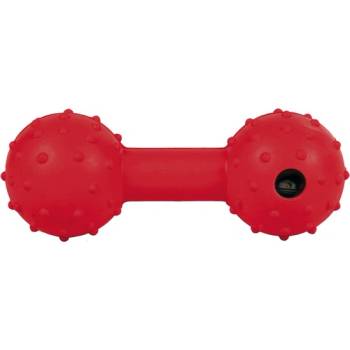 TRIXIE Dumbbell - гумена гира със звънче червена, жълта, оранжева, синя 12 см