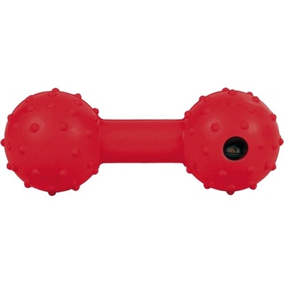 TRIXIE Dumbbell - гумена гира със звънче червена, жълта, оранжева, синя 12 см