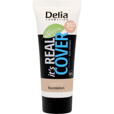 Delia Cosmetics It's Real Cover krycí make-up 202 beige 30 ml