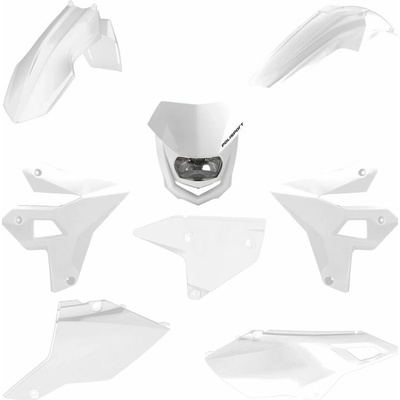 Polisport Sada plastov 91605 restyling biela pre SUZUKI DR-Z 400 2000-2025