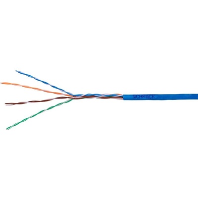 Schrack HSEKU424P1 U/UTP Cat5e AWG24 PVC Eca, 305m, modrý