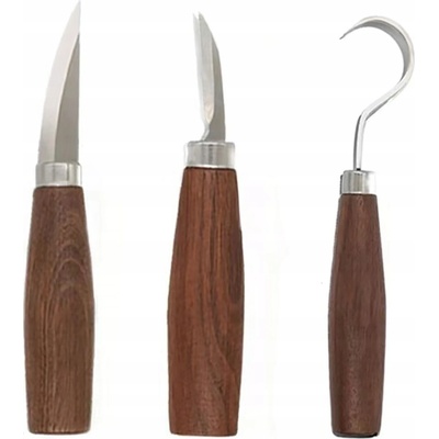 Řezbářské dláto Craftec sada 3 ks, ploché a půlkulaté ostří