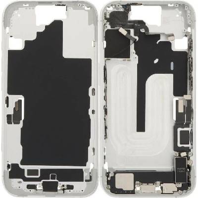 Apple iPhone 16 - Střední Rám + Tlačítka Zapnutí, Hlasitosti a Kamery (White), White