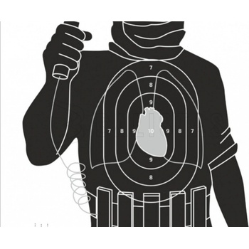 Terč silueta Beast Hunter Terror 10ks