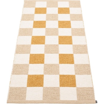 Pappelina Пътека за открито и закрито в цвят жълта охра и бежова 70x160 cm Pix Vanilla Ochre - Pappelina (PI6E716)