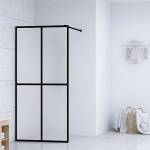 vidaXL Параван за баня, матирано закалено стъкло, 80x195 см (145689)